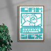 Cam Sex contemporary wall art print by Eric Schwarz - sold by DROOL