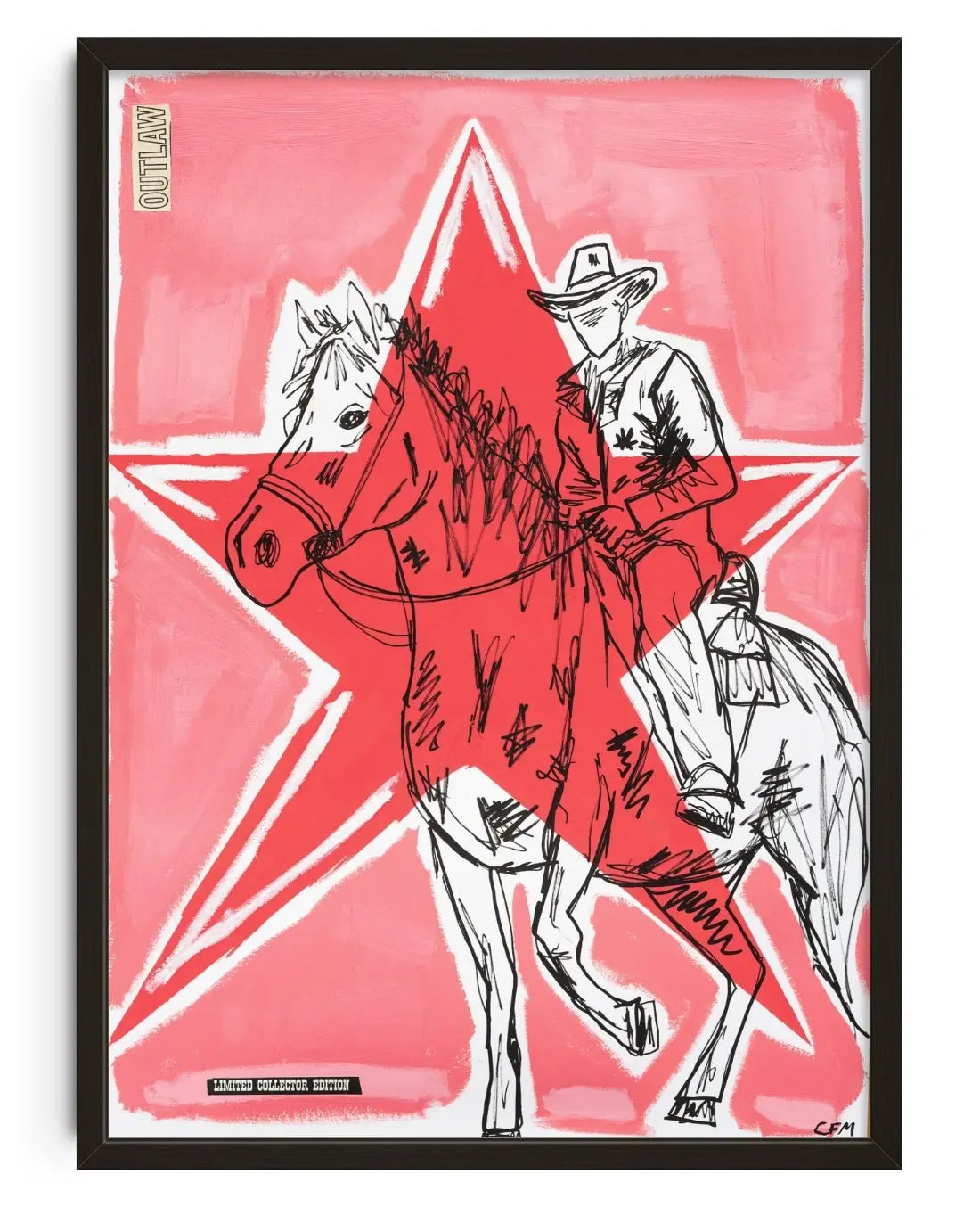 Outlaw contemporary wall art print by Caitlin Flood-Molyneux - sold by DROOL