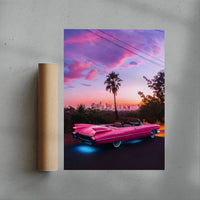 Thumbnail for Retro Pink contemporary wall art print by Deston Isas - sold by DROOL