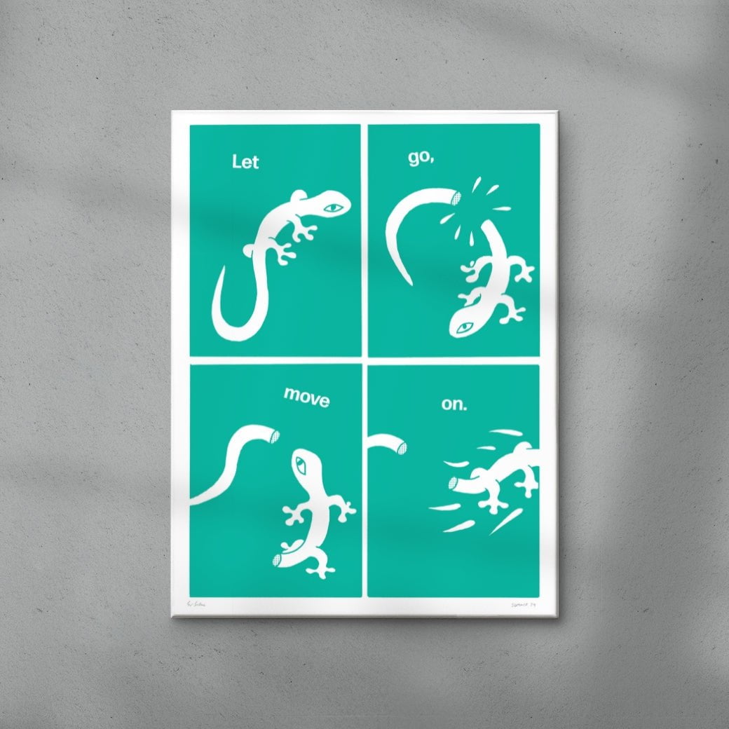 Let Go contemporary wall art print by Eric Schwarz - sold by DROOL
