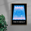 TIME TO REFLECT contemporary wall art print by GOOD OMEN - sold by DROOL