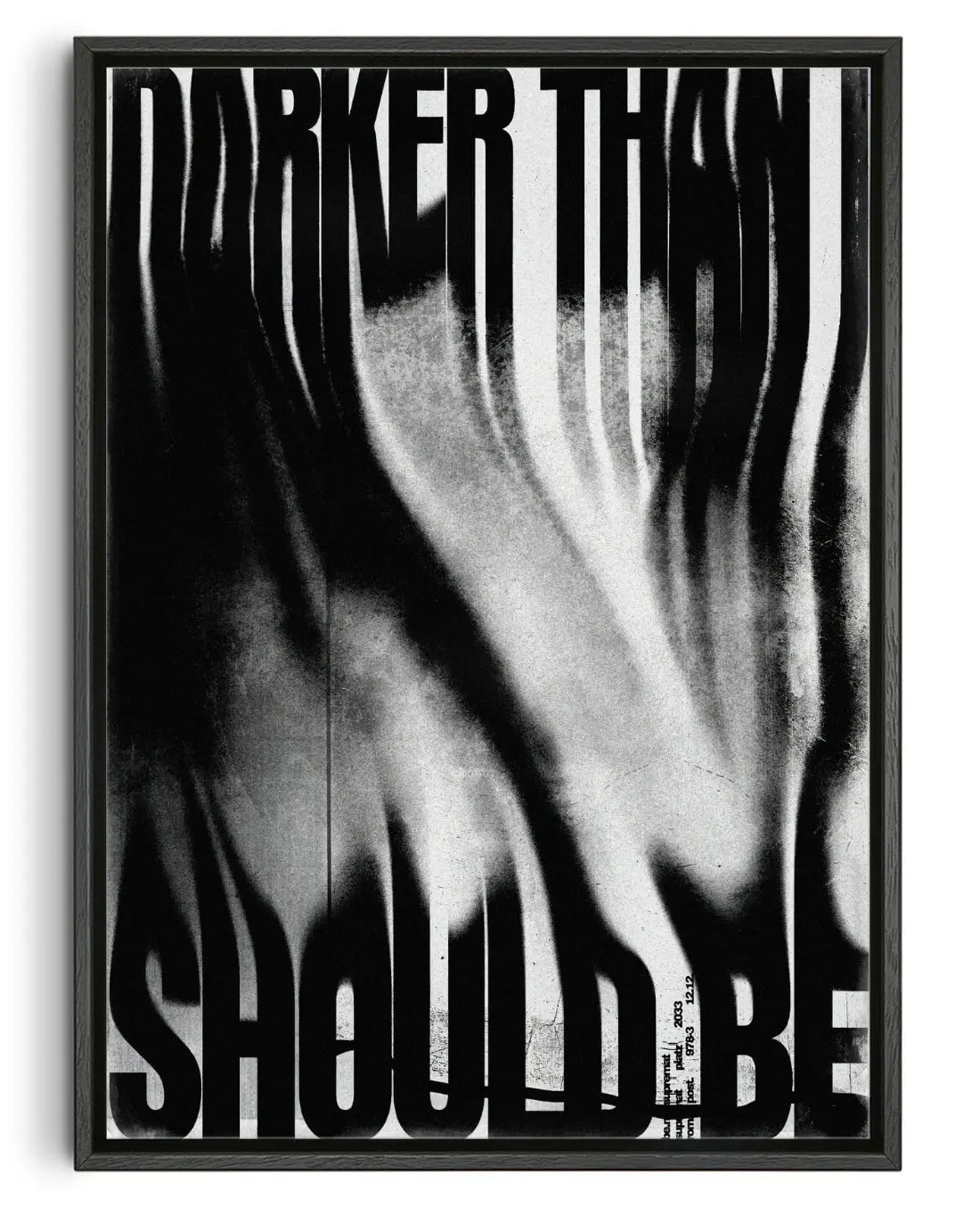 Darker than I should be contemporary wall art print by Roman Post. - sold by DROOL