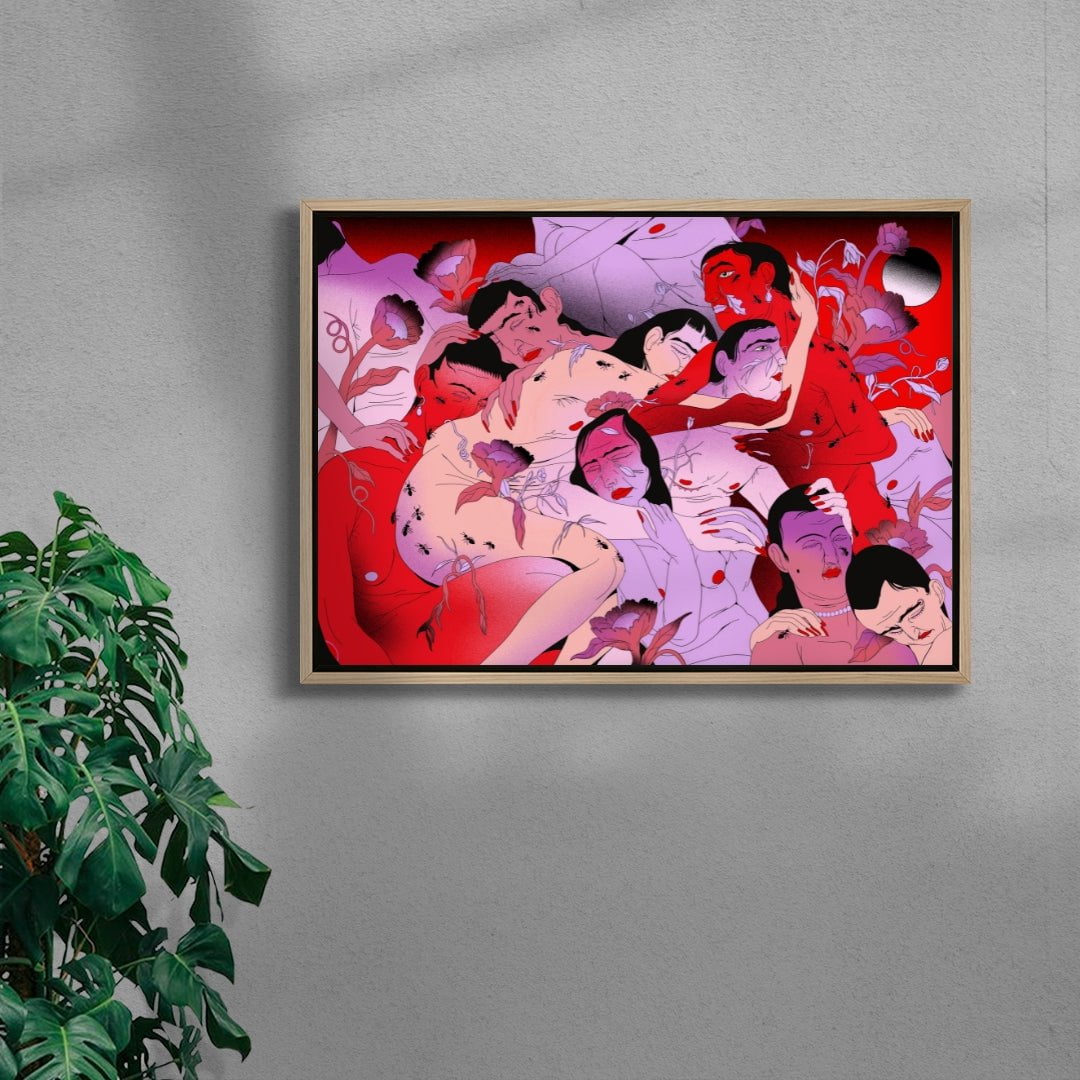 Ants contemporary wall art print by Raman Djafari - sold by DROOL