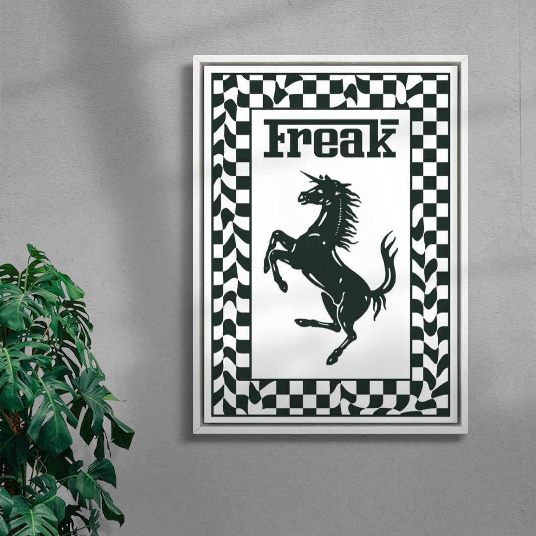 Freak contemporary wall art print by Utsav Verma - sold by DROOL