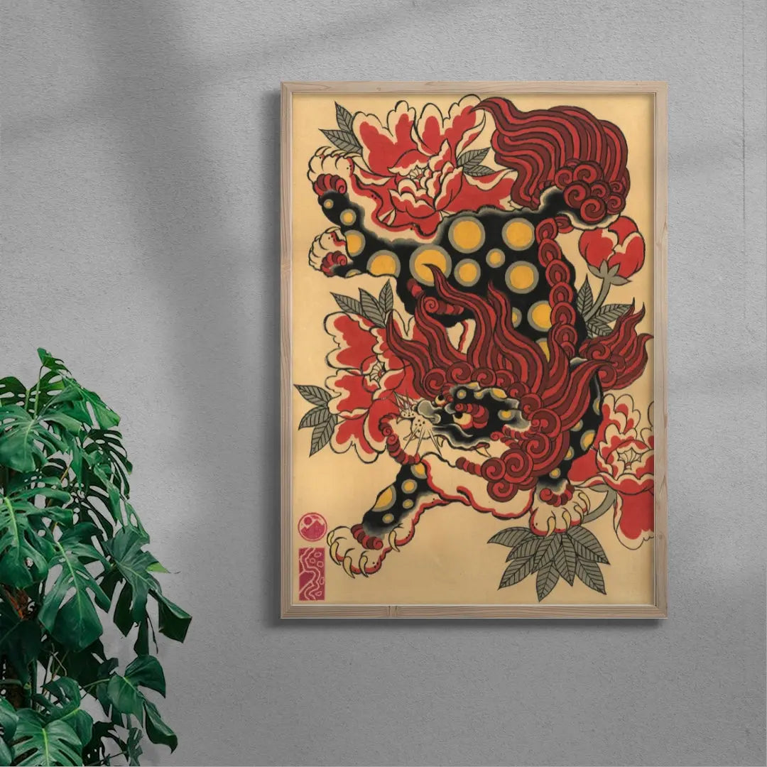 Karajishi & Peonies