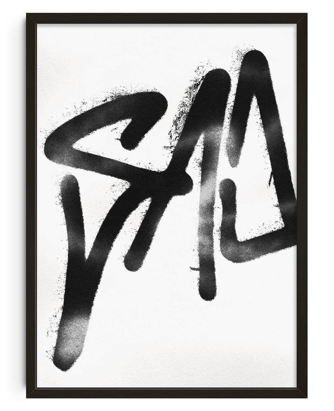 SAD contemporary wall art print by Sven Silk - sold by DROOL