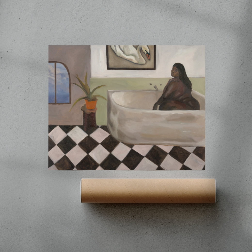 At dusk contemporary wall art print by Sophie Goudman-Peachey - sold by DROOL