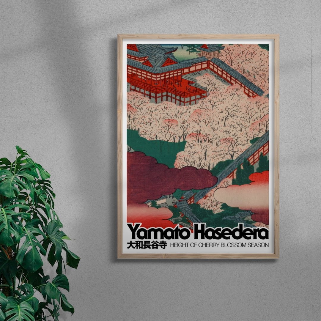 Yamato Hasedera contemporary wall art print by George Kempster - sold by DROOL