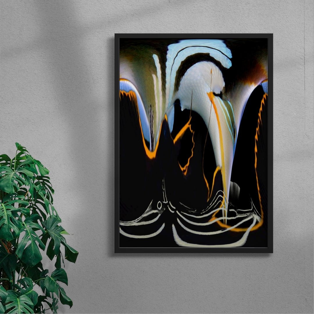 Reef contemporary wall art print by HIRA.vision - sold by DROOL