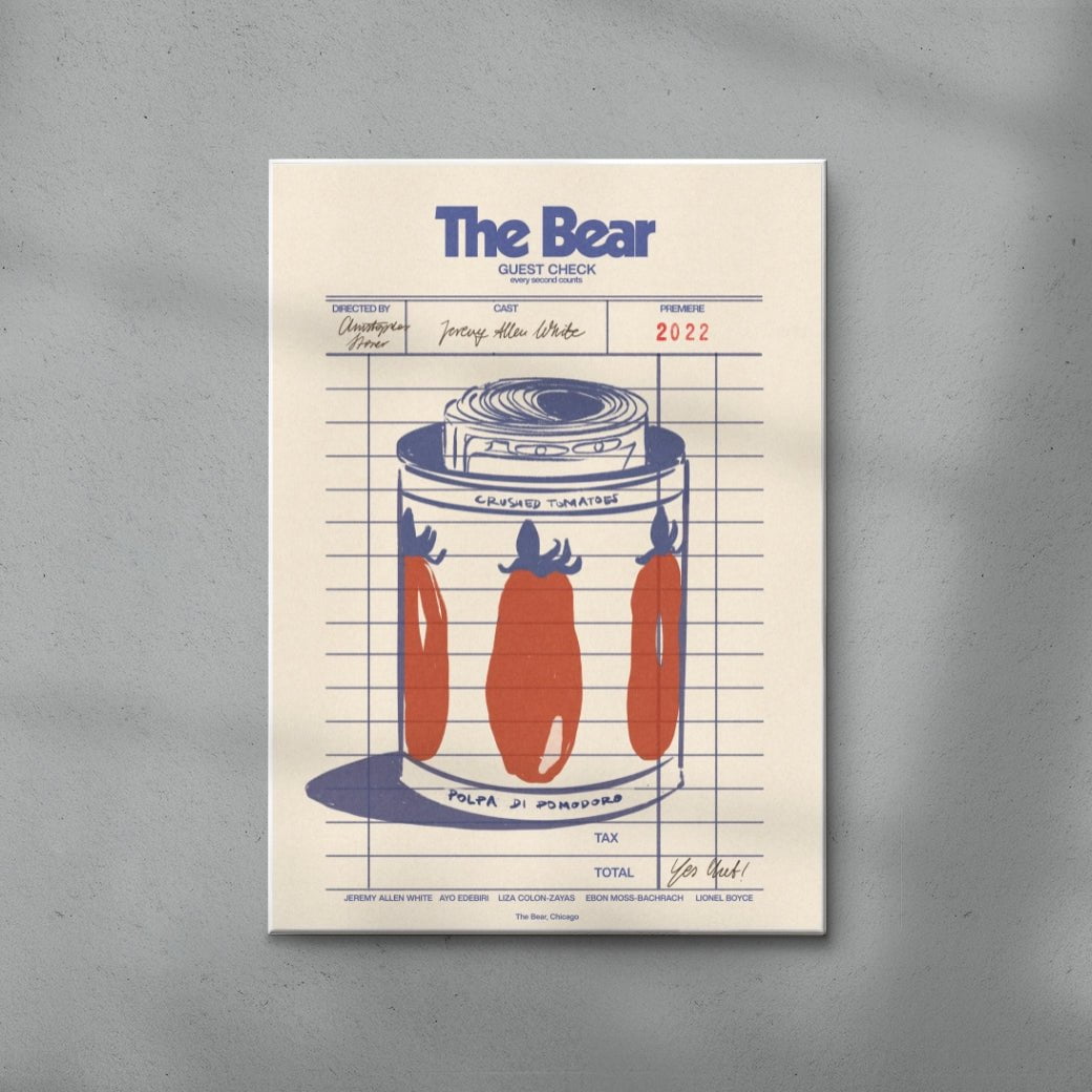 The Bear contemporary wall art print by Justyna Frąckiewicz - sold by DROOL