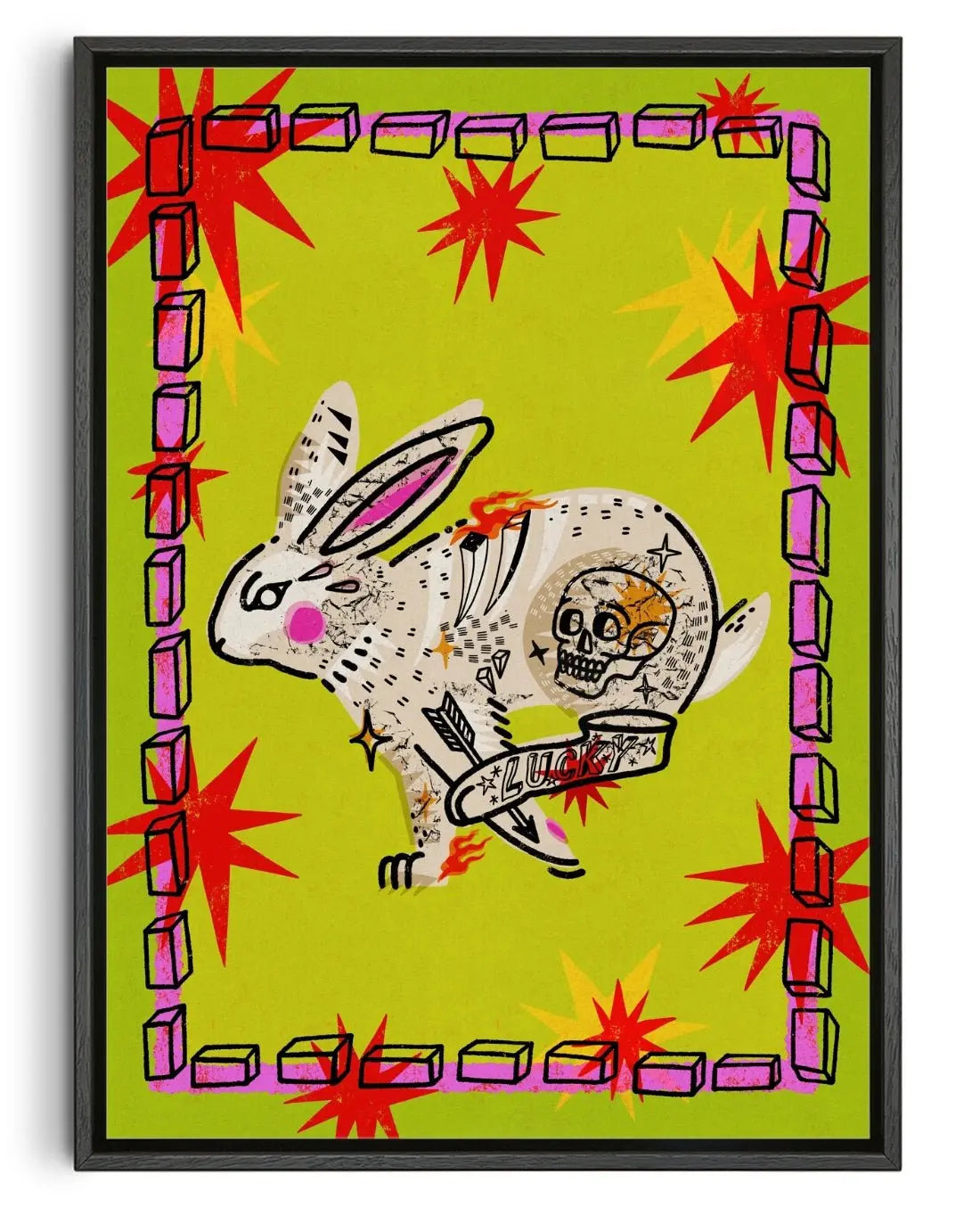 My Lucky Rabbit Foot contemporary wall art print by Kwonny - sold by DROOL
