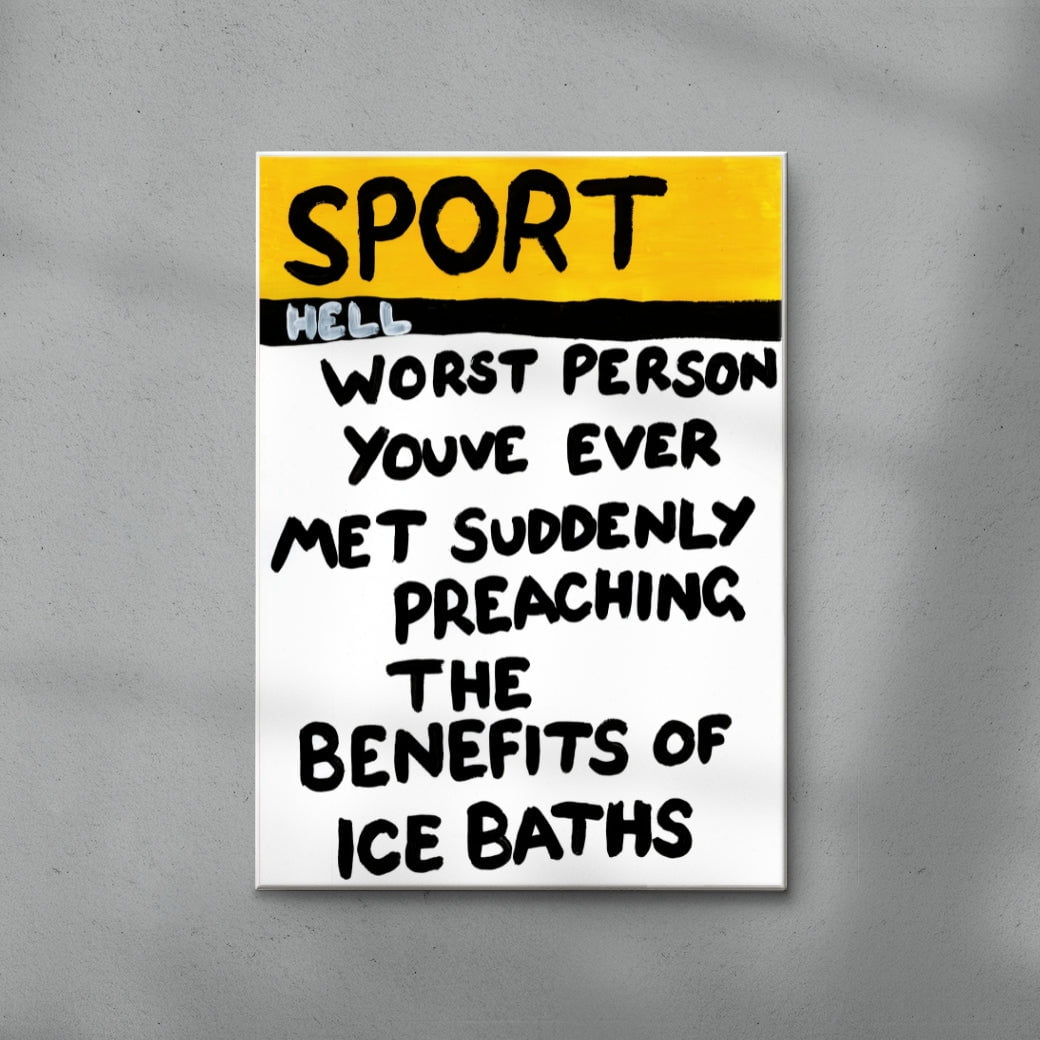The Worst Person Youve Ever Met contemporary canvas art print by Times New Roadman - sold by DROOL