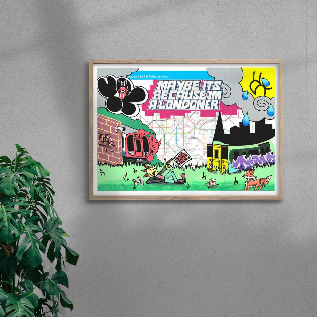 Time In The City: London contemporary wall art print by Time - sold by DROOL