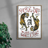 Folie à deux contemporary wall art print by Utsav Verma - sold by DROOL