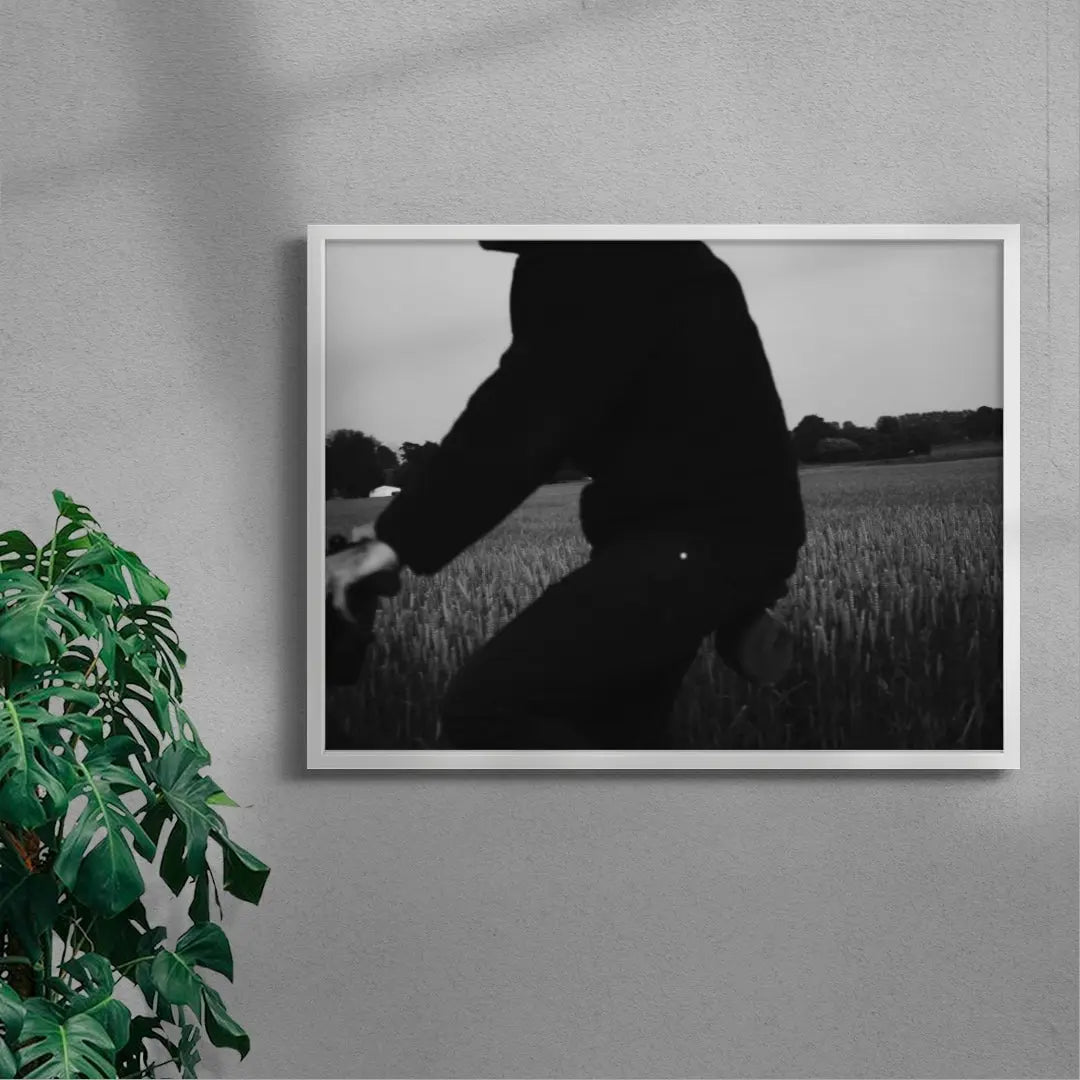 Wheat Rider contemporary wall art print by Johan Knobe - sold by DROOL