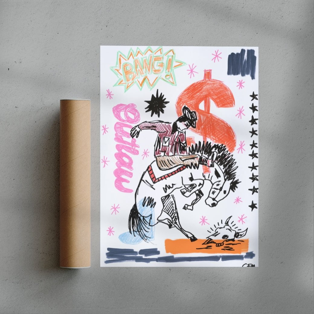 Jackpot contemporary wall art print by Caitlin Flood-Molyneux - sold by DROOL