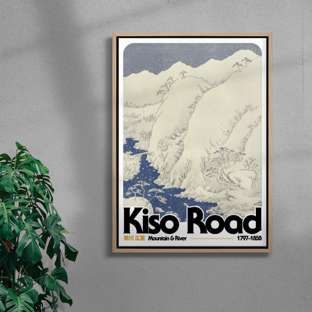 Kiso Road contemporary wall art print by George Kempster - sold by DROOL