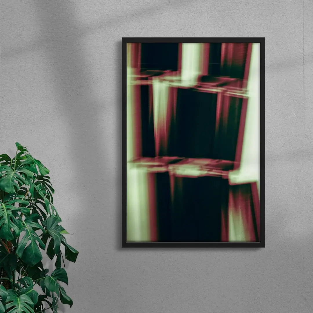 Seeing Squares contemporary wall art print by Omar Belattar - sold by DROOL