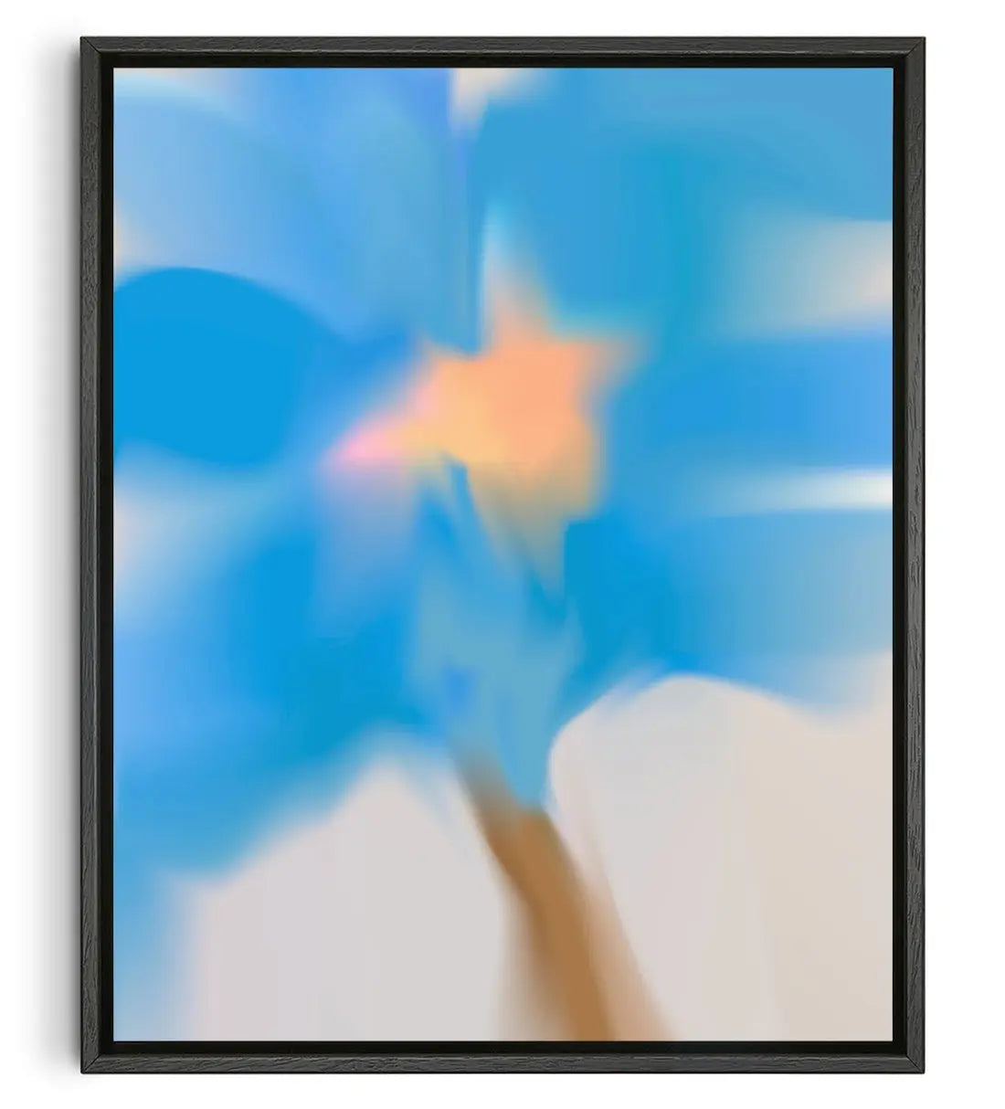 Blue Flower contemporary wall art print by Federico Sánchez - sold by DROOL