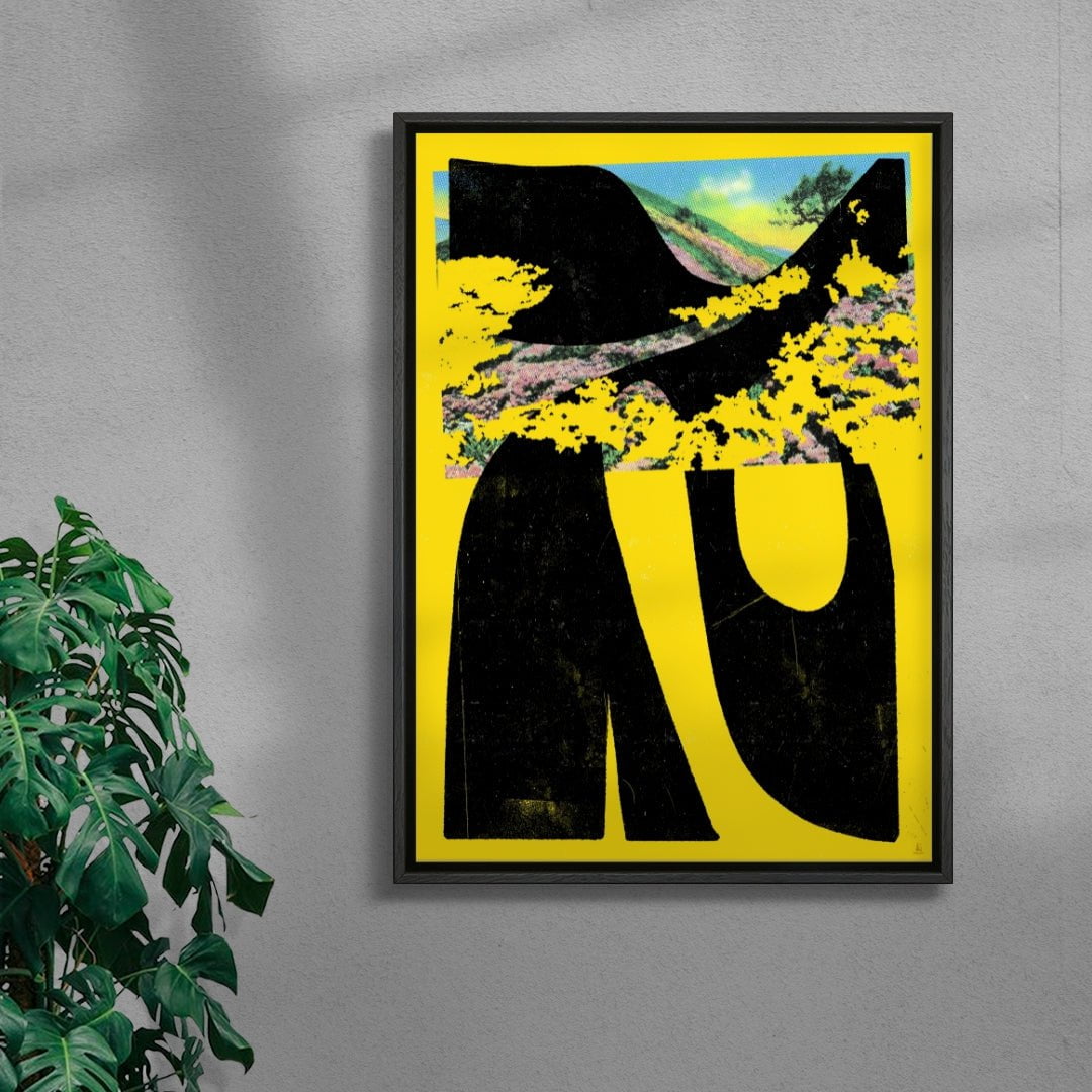 Tar Bird contemporary wall art print by Floating Bstrd - sold by DROOL