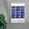 This is not BLUE (car) contemporary wall art print by mareykrap - sold by DROOL