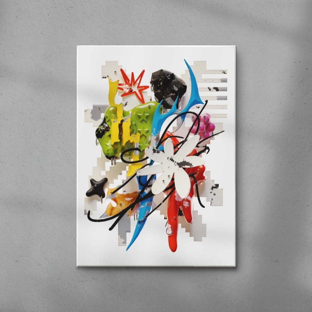 Something Bright contemporary wall art print by Kitasavi - sold by DROOL