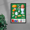 Huevos 2 (Eggs 2) contemporary wall art print by Miguel Vides - sold by DROOL