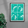 Let Go contemporary wall art print by Eric Schwarz - sold by DROOL