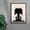 Twin Flames contemporary wall art print by Matto Jennings - sold by DROOL