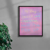 I probably should contemporary wall art print by Peter-Maximilian Ronsdorf - sold by DROOL