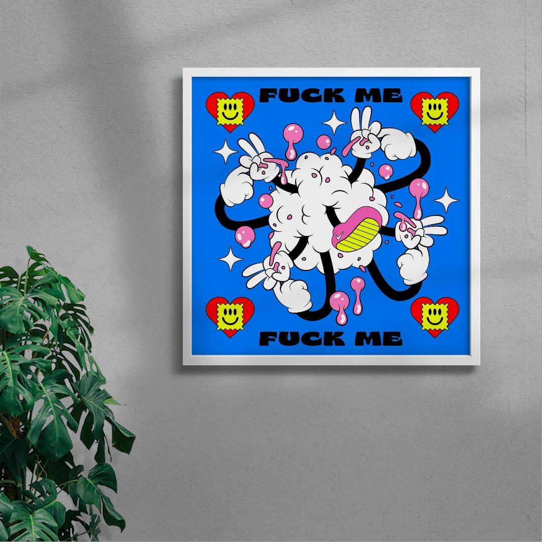 Fuck Me contemporary wall art print by Ovcharka - sold by DROOL