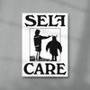 Self Care contemporary wall art print by Utsav Verma - sold by DROOL