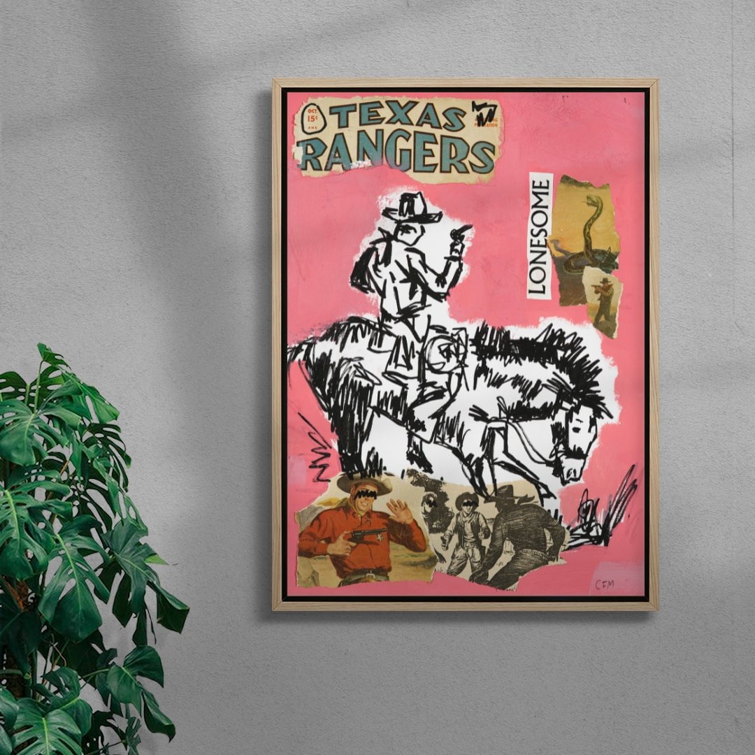 Lonesome contemporary wall art print by Caitlin Flood-Molyneux - sold by DROOL