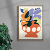 Big Flowers in a Big Vase contemporary wall art print by Els Jennings - sold by DROOL
