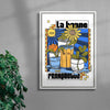 Bonne Franquette contemporary wall art print by Paolinoshka - sold by DROOL