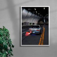 Thumbnail for Skyline Flame Thrower contemporary wall art print by Deston Isas - sold by DROOL