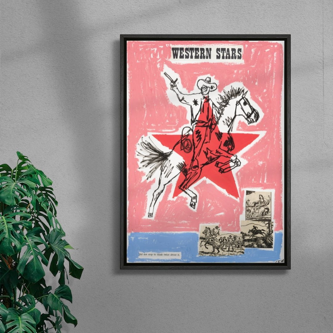 Western Stars contemporary wall art print by Caitlin Flood-Molyneux - sold by DROOL