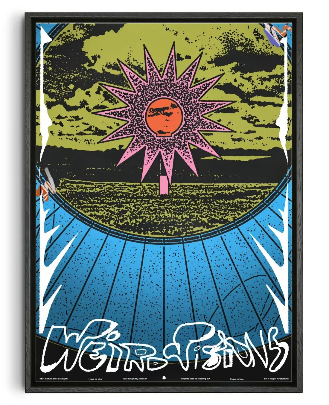 Weird visions contemporary wall art print by Jorge Santos - sold by DROOL