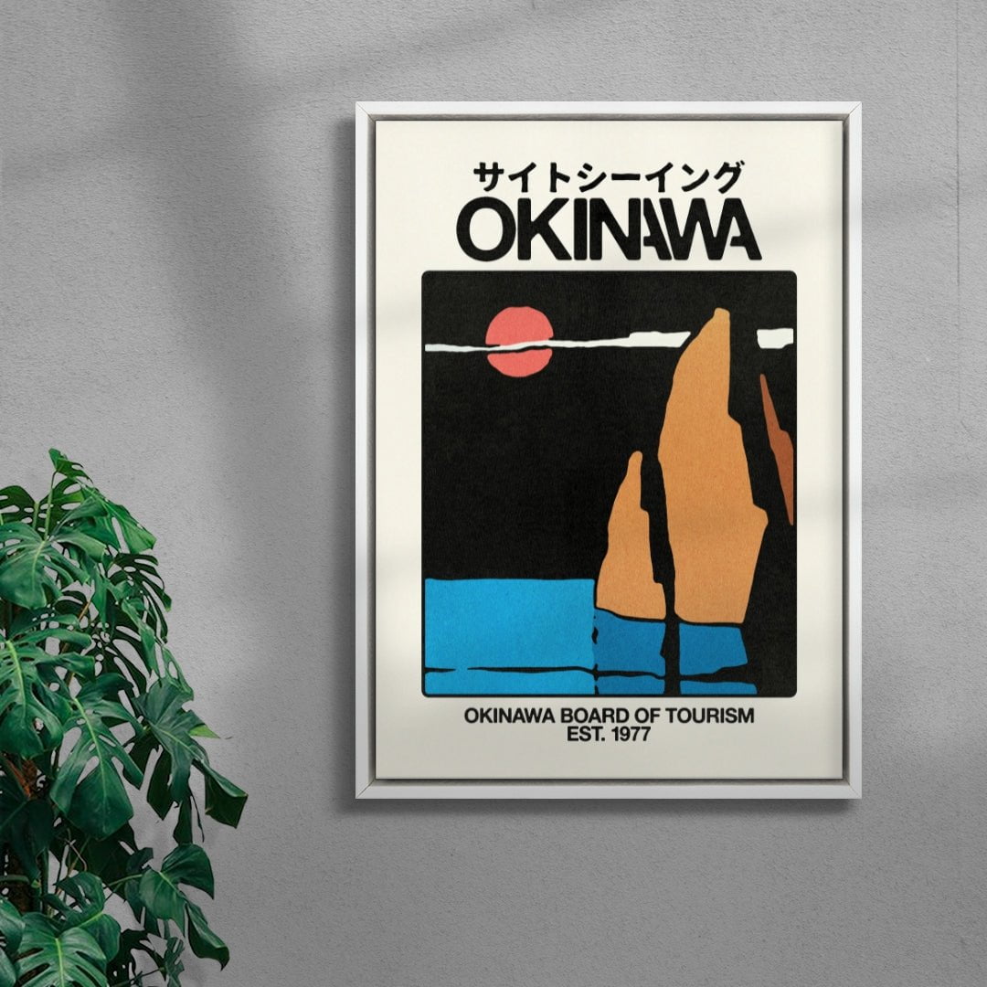 Okinawa 3 contemporary wall art print by Othman Zougam - sold by DROOL