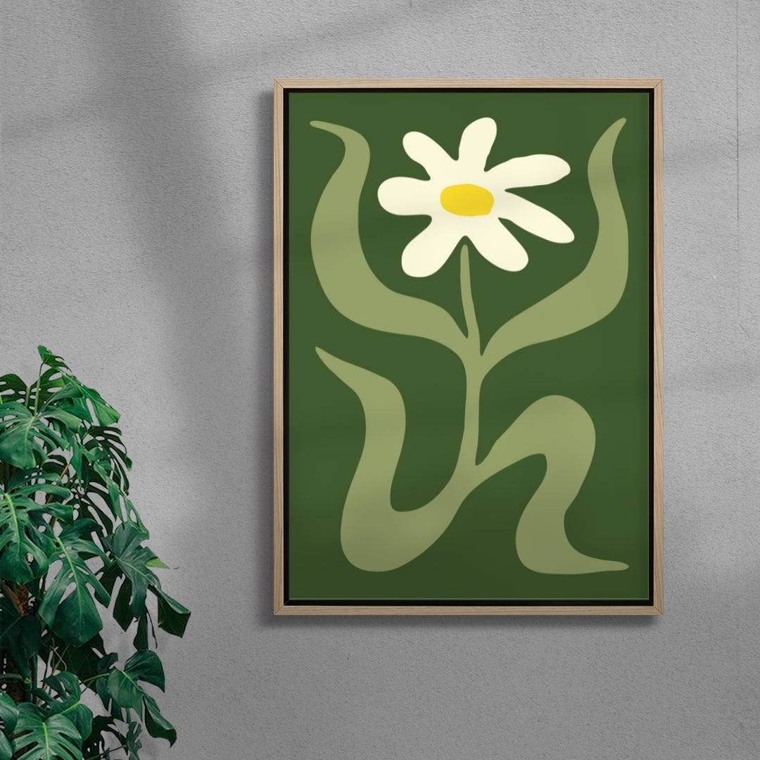 Flower 2 contemporary wall art print by Max Blackmore - sold by DROOL