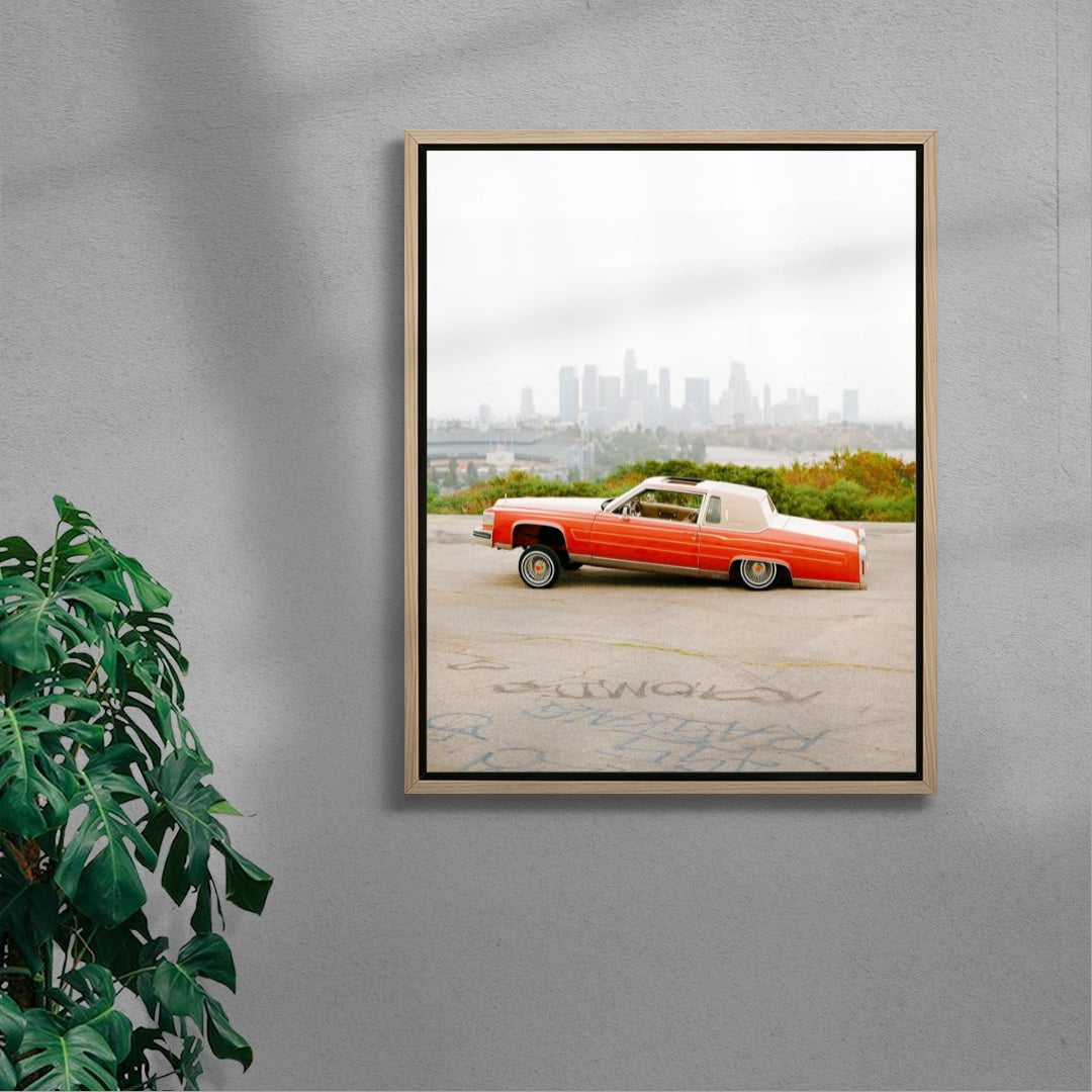 Lowrider and The City contemporary wall art print by 6.tiff - sold by DROOL