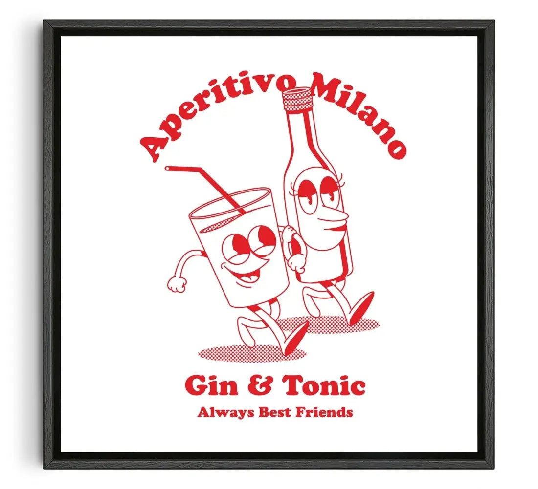Aperitivo Milano contemporary wall art print by Marcello Pisano - sold by DROOL
