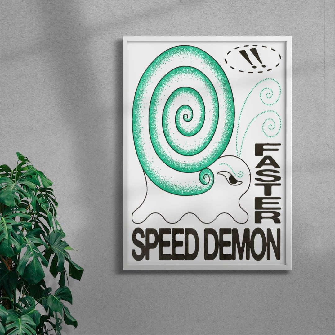 Speed Demon contemporary wall art print by Alexander Khabbazi - sold by DROOL