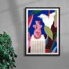 Lily Vase contemporary wall art print by Kim Van Vuuren - sold by DROOL