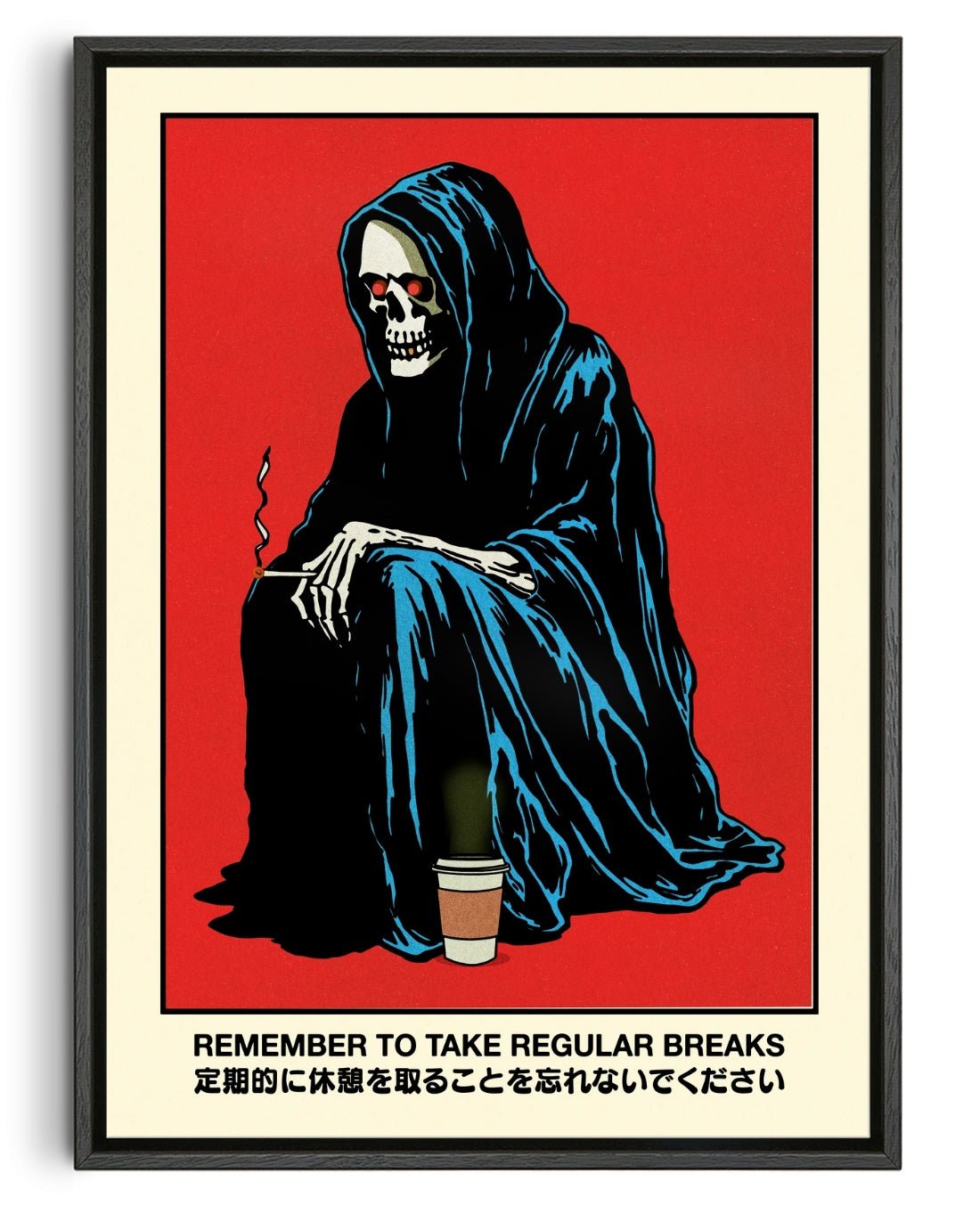 Regular Breaks contemporary wall art print by Othman Zougam - sold by DROOL