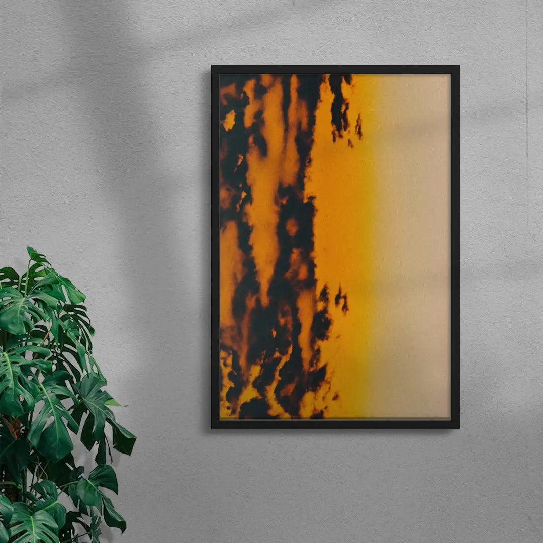 Ember contemporary wall art print by Omar Belattar - sold by DROOL