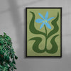 Flower 3 contemporary wall art print by Max Blackmore - sold by DROOL