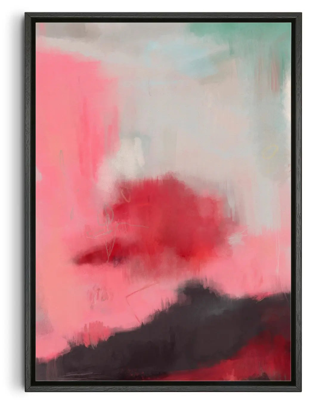 Blush contemporary canvas print by Dom Russo - sold by DROOL