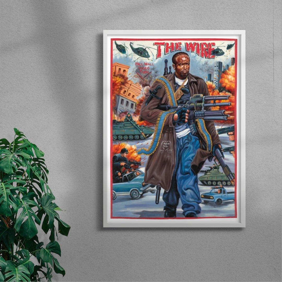 The Wire contemporary wall art print by Deadly Prey - sold by DROOL