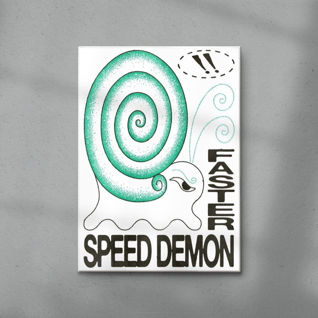 Speed Demon contemporary wall art print by Alexander Khabbazi - sold by DROOL